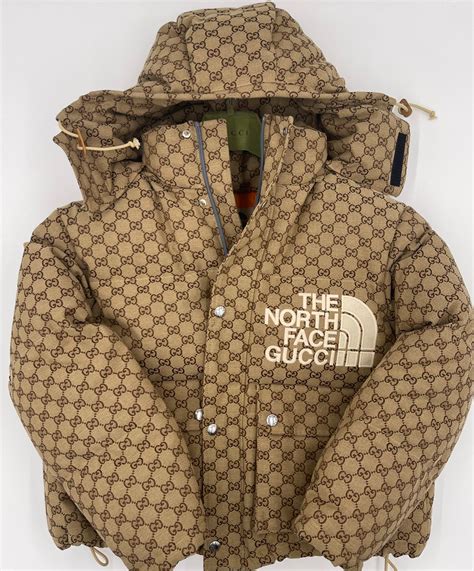 gucci x the north face monogram puffer jacket|north face gucci down jacket.